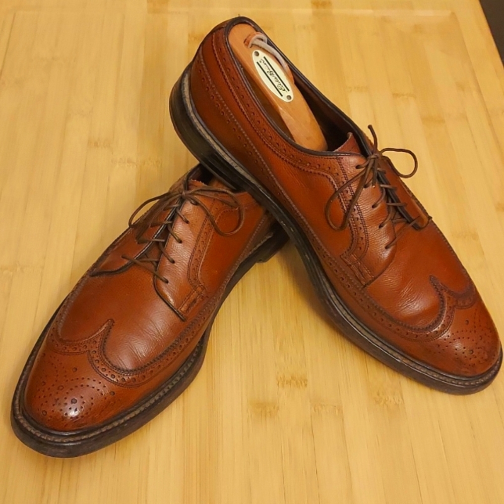 Florsheim Imperial Shoe - Walnut Brown Full Brogue Wingtip 11 C 601123